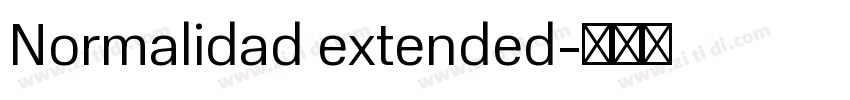 Normalidad extended字体转换